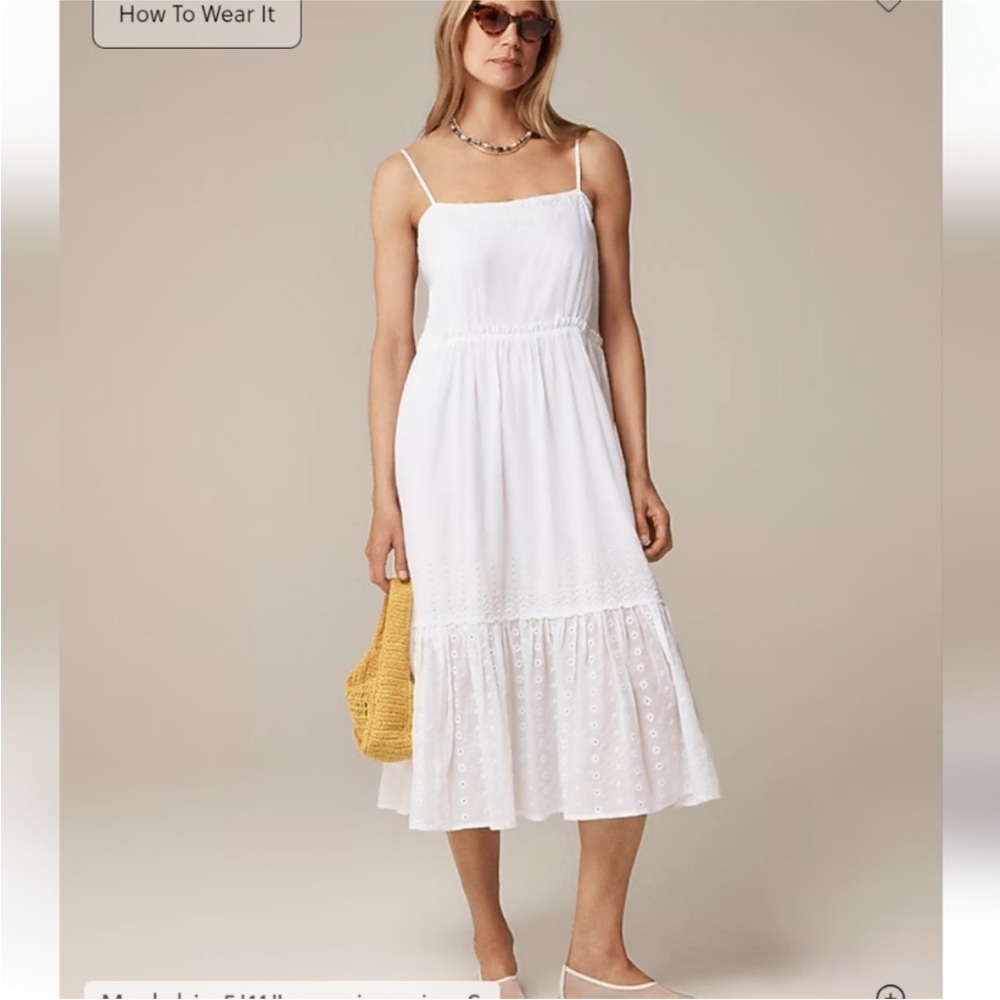 J. Crew Sorrento Dress in Cotton Voile CK827 size Small NWT